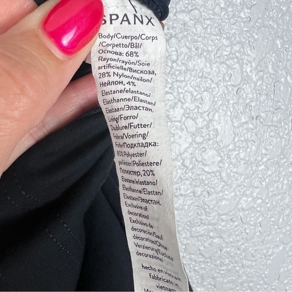 SPANX Piped Perfect Skinny Ankle Pants, Classic Black M - NWT, Chic, Stripe - Picture 9 of 11